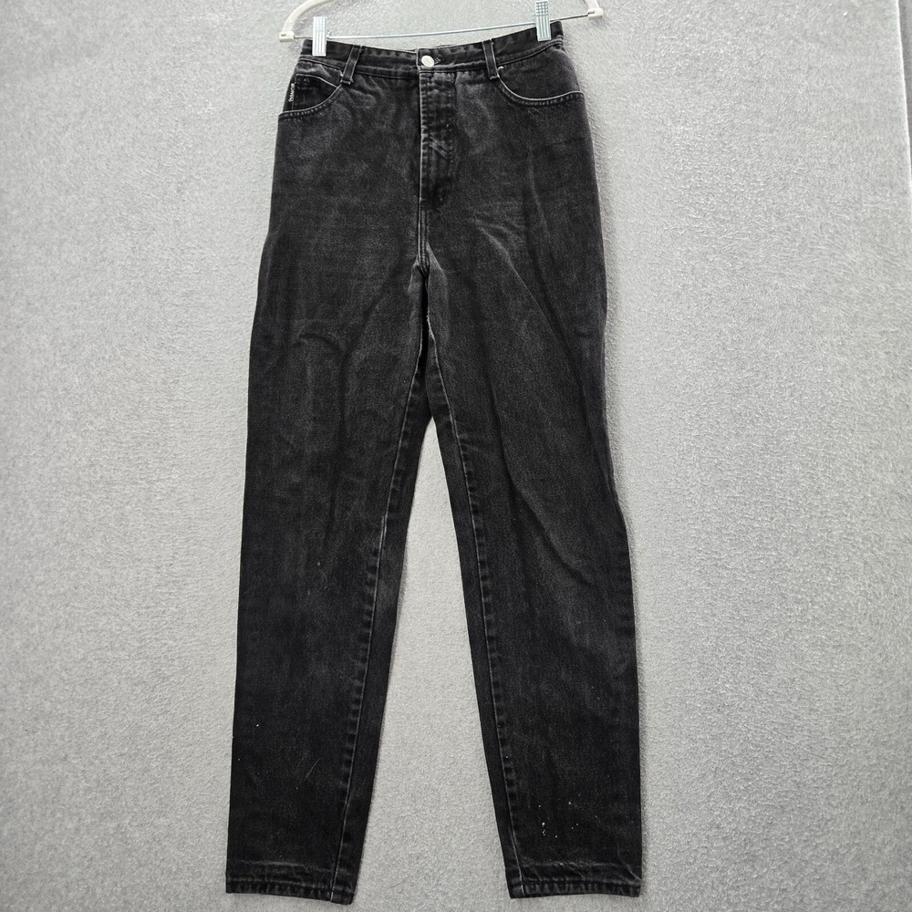 VINTAGE Bongo By Gene Montesano Women Jean 11 Black Denim High Rise 80s USA READ